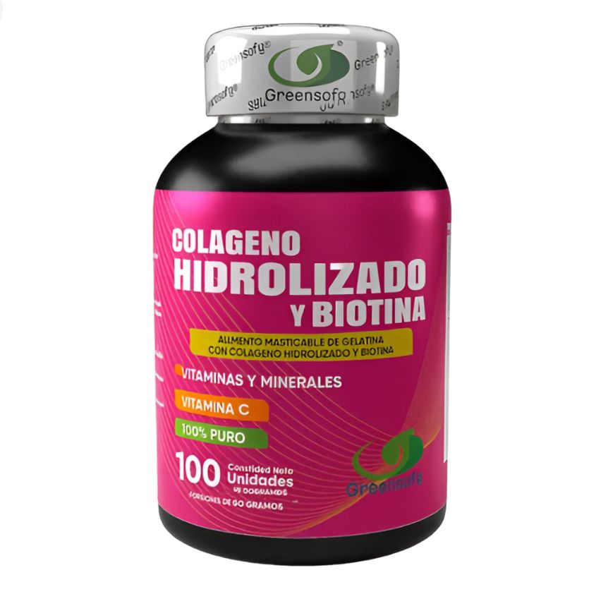 COLÁGENO HIDROLIZADO Y BIOTINA X 100 Capsulas