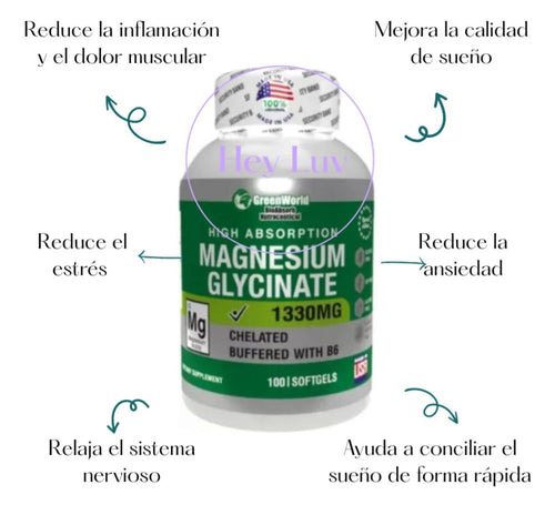 GLICINATO DE MAGNESIO X 100 Capsulas